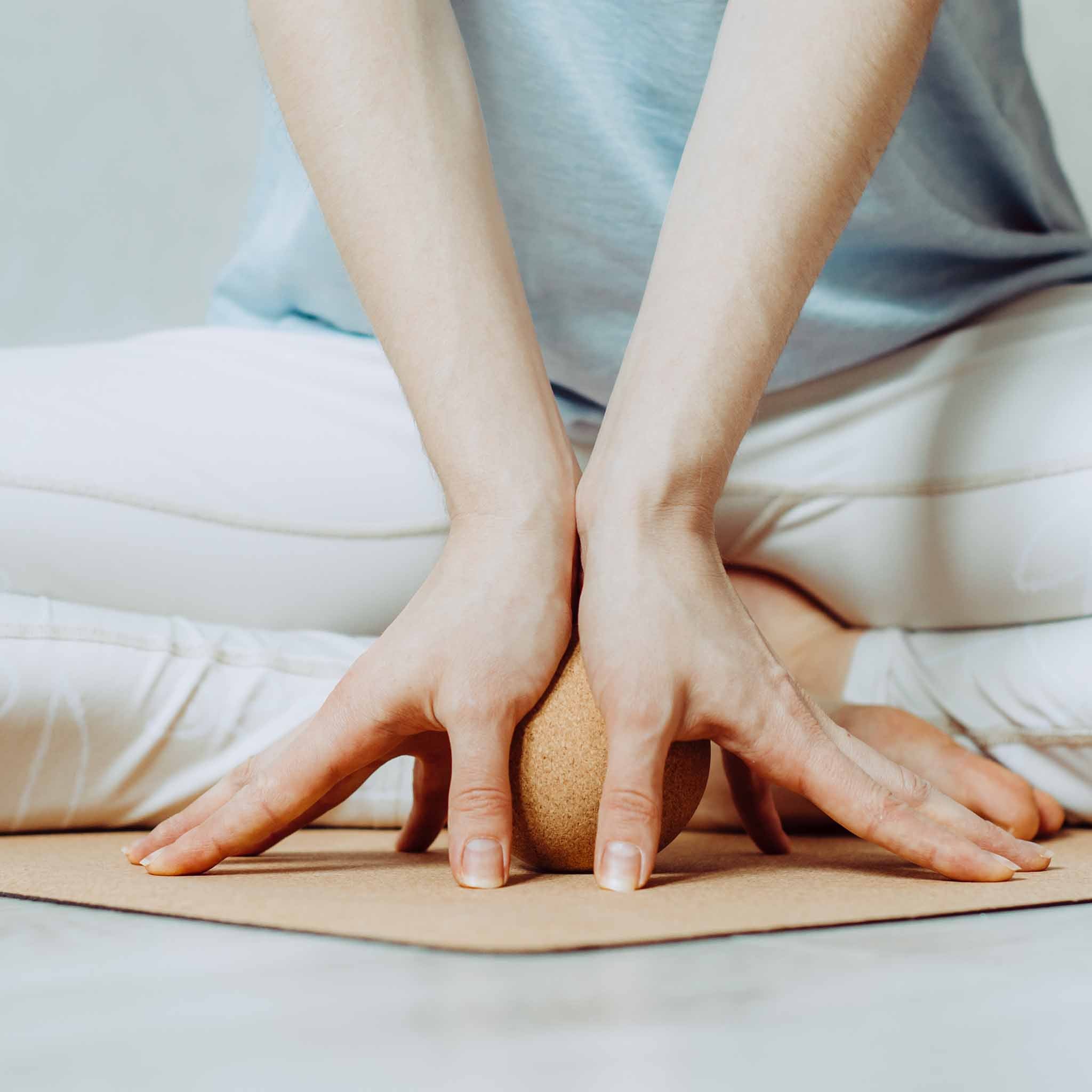 Massage-set van natuurlijk kurk