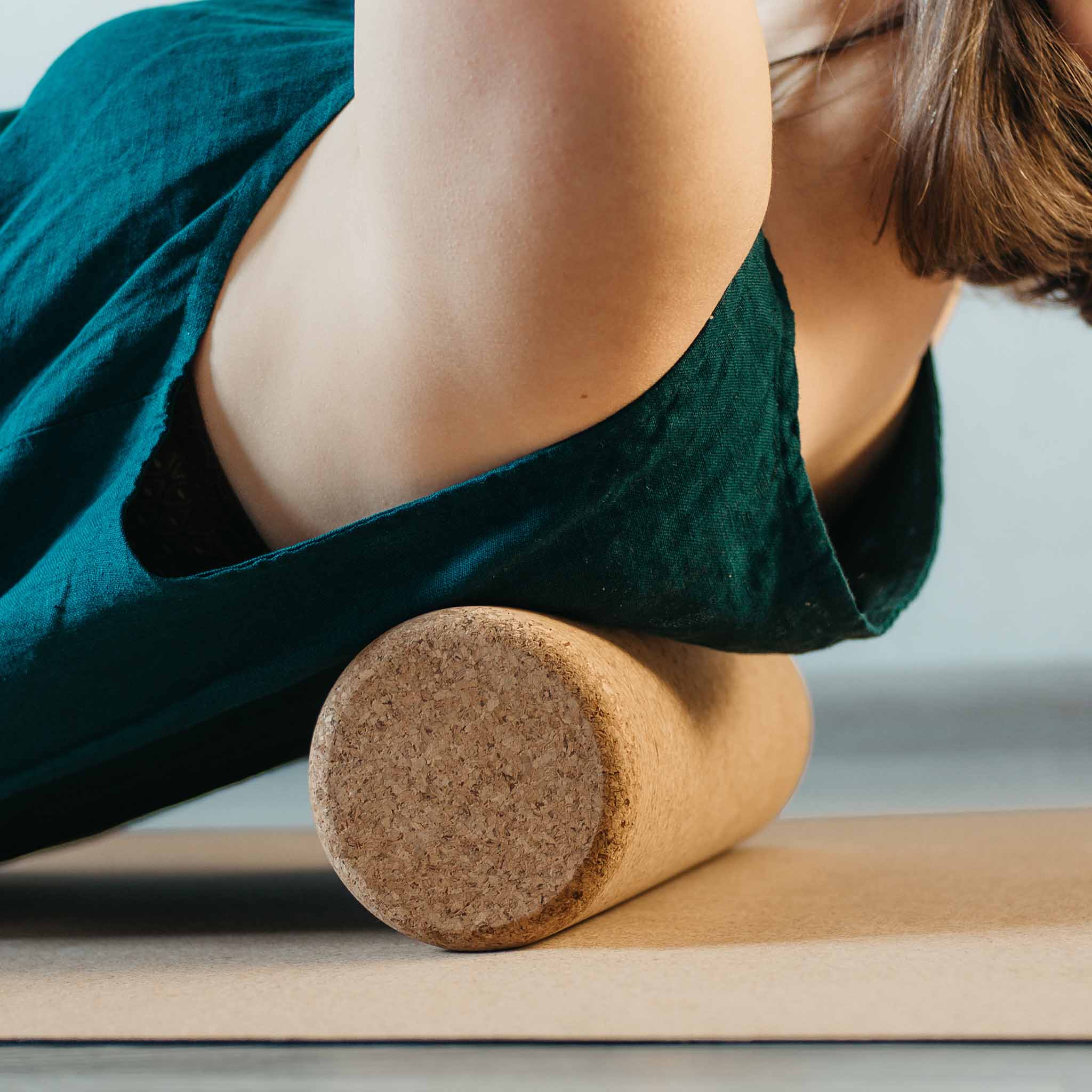 Rouleau de massage en liège naturel